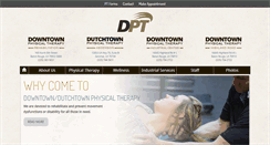Desktop Screenshot of dtphysicaltherapy.com