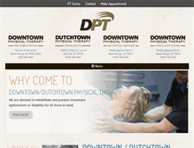 Tablet Screenshot of dtphysicaltherapy.com